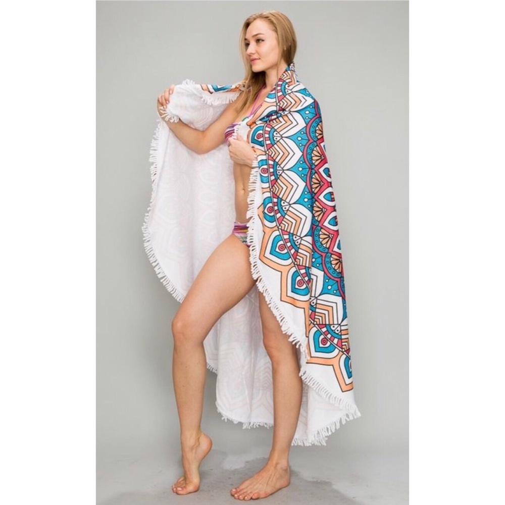 ✨ NEW ARRIVAL - Mandala Beach Towel/Cover Up - Picture 3 of 3